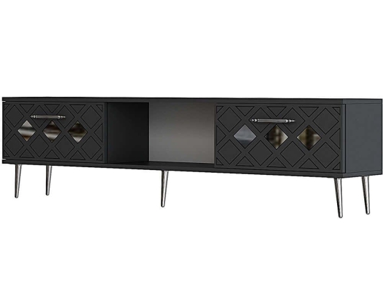 Έπιπλο Τηλεόρασης Dome 475OLV3072 150x29,6x40,6cm Anthracite-Silver