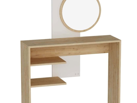 Τουαλέτα Με Καθρέπτη Dali 550ARN3512 96x29,6x130cm White-Oak
