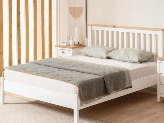 Κρεβάτι Fidan Modern Country (Για Στρώμα 120x200cm) 524ADS1503 120x200x98cm White Ημίδιπλο