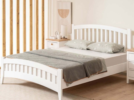 Κρεβάτι Lrya Modern Country (Για Στρώμα 120x200cm) 524ADS1509 120x200x98cm White Ημίδιπλο