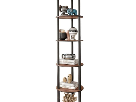 Ραφιέρα Δαπέδου 282PTR1124 Φ34x175cm Walnut