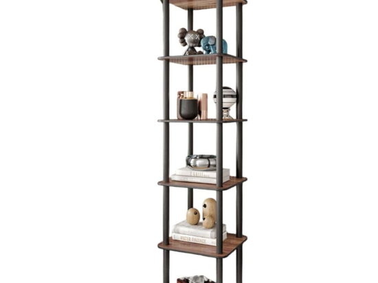 Ραφιέρα Δαπέδου 282PTR1132 34x34x175cm Walnut