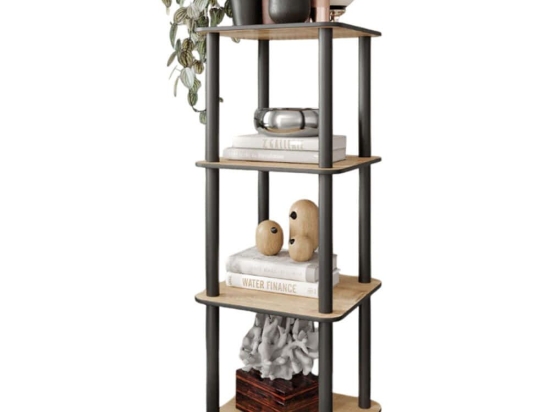 Ραφιέρα Δαπέδου 282PTR1137 34x34x106cm Oak