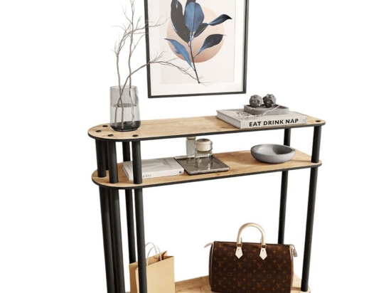 Κονσόλα Caprio 282PTR1144 90x30x84cm Oak Mdf,Ξύλο
