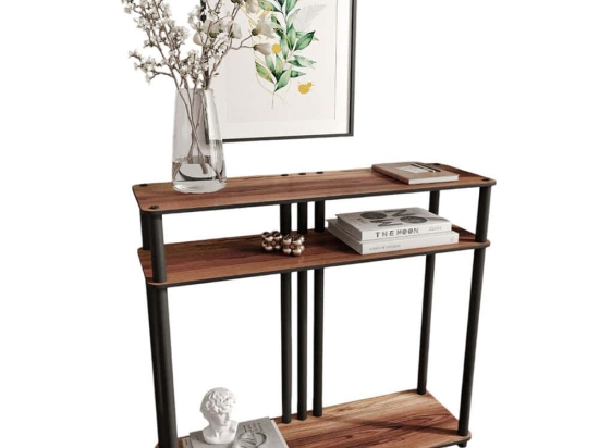 Κονσόλα Garcia 282PTR1148 90x30x84cm Walnut Mdf,Ξύλο