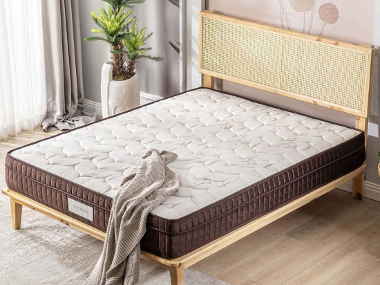Στρώμα Super Bamboo 523MRL1219 160x200cm Brown Υπέρδιπλo
