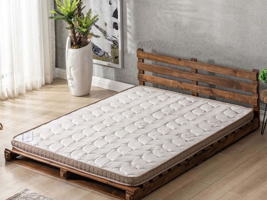 Ανώστρωμα Bamboo Ped 523MRL1259 180x200cm Light Brown King Size