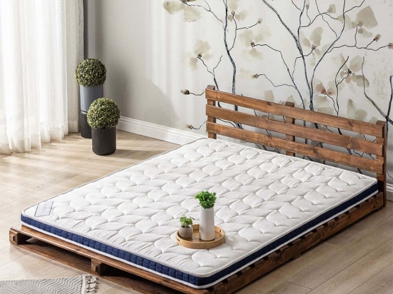 Ανώστρωμα Kus Tuyu 523MRL1283 180x200cm White-Blue King Size