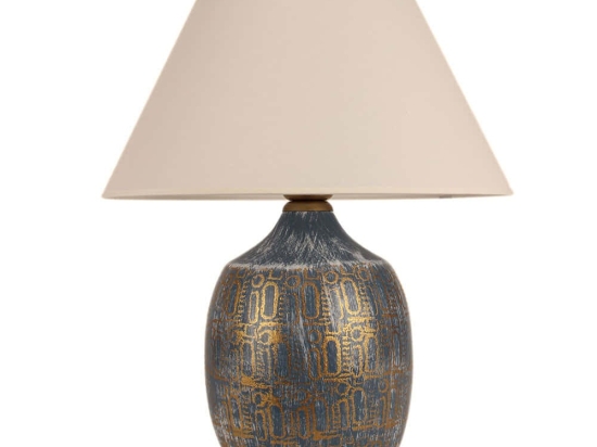 Φωτιστικό Επιτραπέζιο 687HMY1494 Φ35x51cm 1xE27 40W Multi-Blue Opviq