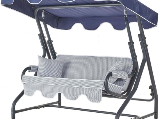 Κούνια Κήπου Διθέσια Morus 561CLR1750 170x110x168cm Multi-Blue