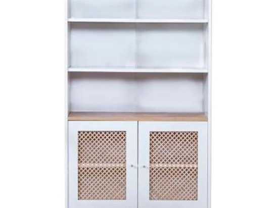 Βιβλιοθήκη Goose 277WLN1113 90x41x158cm White-Oak