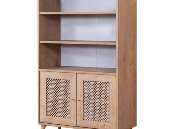 Βιβλιοθήκη Goose 277WLN1117 90x41x158cm White-Oak