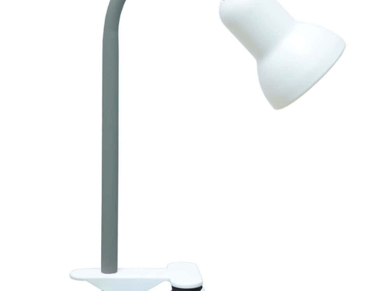 Φωτιστικό Γραφείου Με Κλιπ 780SGN4781 Φ9x35cm 1xE14 40W Grey-White Opviq