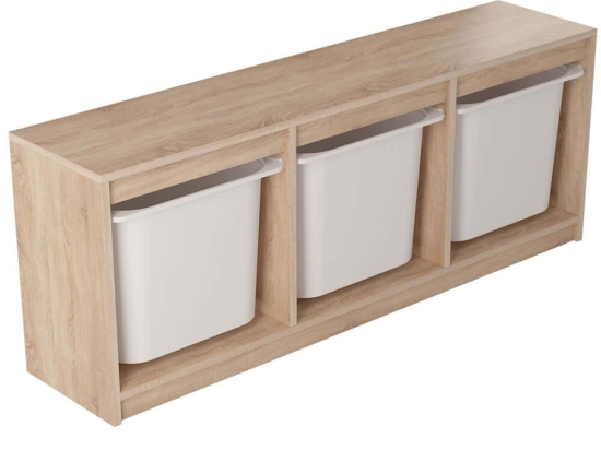 Συρταριέρα Παιδική Tidy 768ESL1173 132,3x54,4x29,6cm Sonoma-White