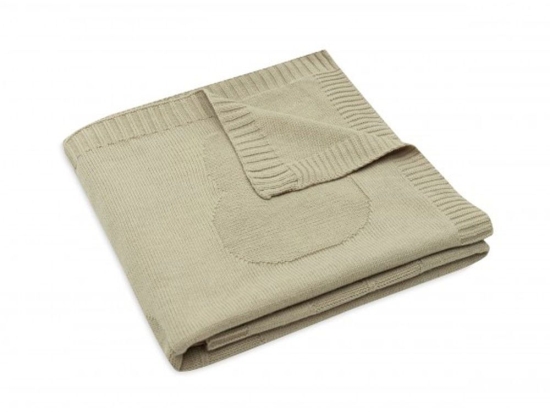 Κουβέρτα Βρεφική Πλεκτή 54-51167087 Olive Miffy Αγκαλιάς 75x100cm 100% Βαμβάκι