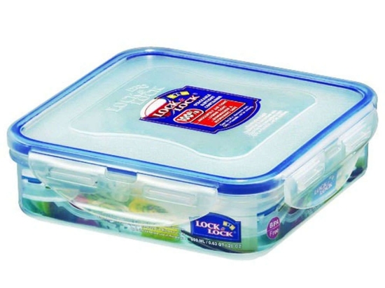 Δοχείο Φαγητού HPL822 15,5x15,5x4,2cm 600ml Clear-Blue Lock & Lock Πολυπροπυλένιο