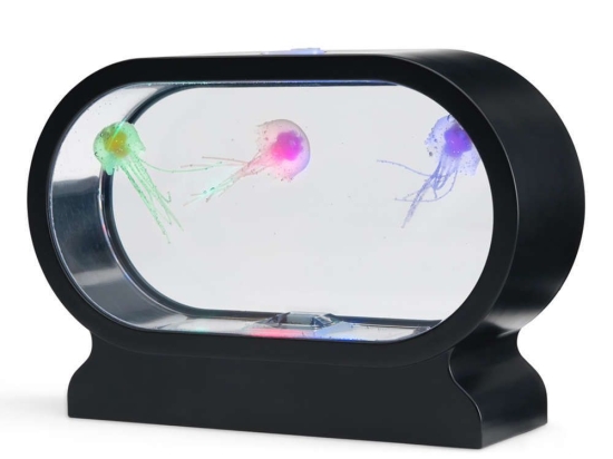 Φωτιστικό Οβάλ Mini Jellyfish 88366 Led Με 3 Μέδουσες & Παράγει Υπνωτιστικό Θέαμα Black The Source