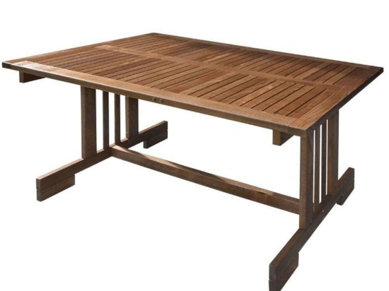 Τραπέζι Κήπου Borneo 898-123-002 120x70x72cm Walnut