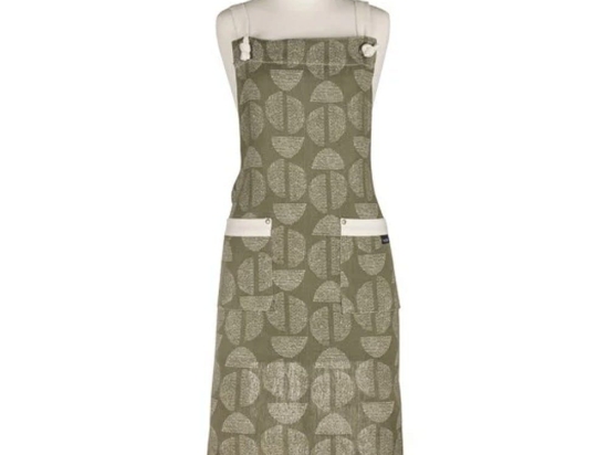 Ποδιά Κουζίνας Splice 41147 70x89cm Olive-White Ladelle 100% Βαμβάκι