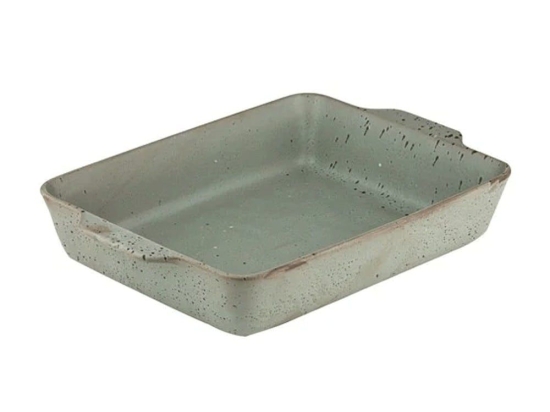 Πυρίμαxο Σκεύος Ορθογώνιο L Terra 60570 39x26,5x7,7cm Sage Green Ladelle Κεραμικό
