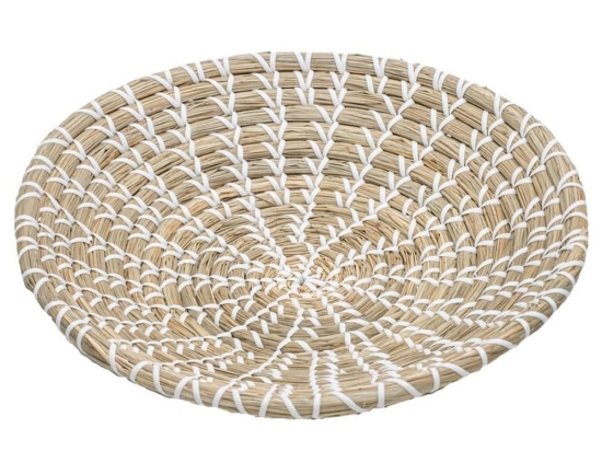 Φρουτιέρα Πλεκτή 63041 30x30x5,5cm Cream-White Ladelle Seagrass