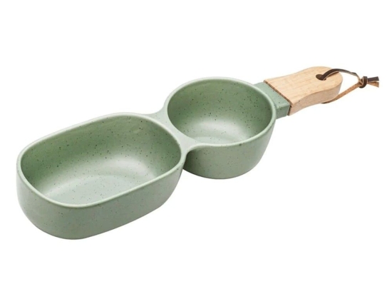 Ορντερβιέρα 2 Θέσεων Onyx 60691 34,5x9,5x4,8cm Sage Green Ladelle Κεραμικό