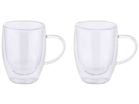 Κούπες Διπλού Τοιχώματος Blend (Σετ 2Τμχ) GU0315 350ml Clear Maxwell&Williams Γυαλί