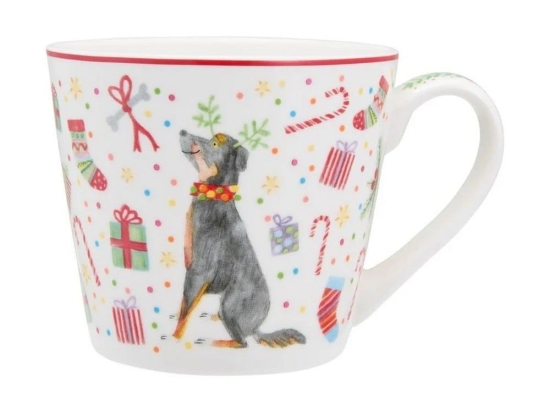 Χριστουγεννιάτικη Κούπα Jolly Joy Joy Dog DX1404 400ml Multi Maxwell&Williams