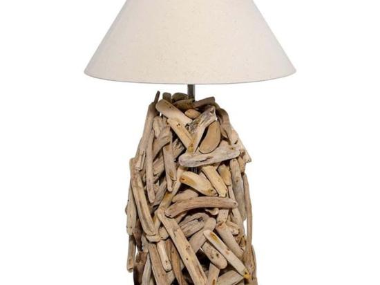 Φωτιστικό Επιτραπέζιο Kinoz 958-125-001 25x74cm E27 60W Natural-Beige