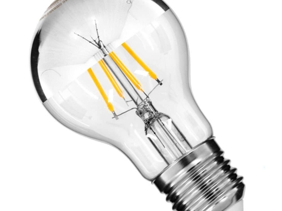 Λαμπτήρας Led Filament 99103 A60 E27 8W 880lm Dimmable Clear-Chrome GloboStar 8W