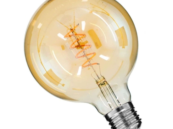 Λαμπτήρας Led Soft Spiral Filament 99138 G125 E27 6W 490lm Dimmable Honey GloboStar 6W