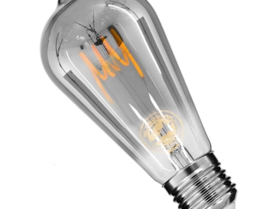 Λαμπτήρας Led Soft Spiral Filament 99142 ST64 E27 6W 470lm Dimmable Fume GloboStar 6W