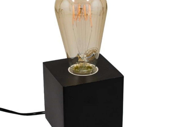 Φωτιστικό Επιτραπέζιο Cube 99407 1xE27 8x8x8cm Black GloboStar