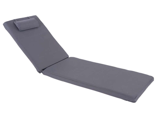 Μαξιλάρι Ξαπλώστρας Sifnos HM11234.30T 600gr/m2 2x1 196(117+1+78)x58x6cm Grey