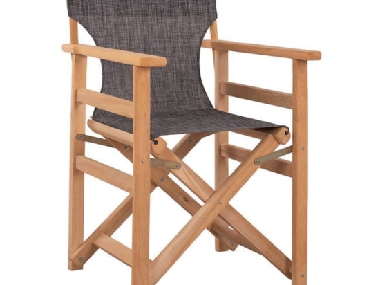 Καρέκλα Σκηνοθέτη Λήμνος Εμποτισμός Grey HM10543.10