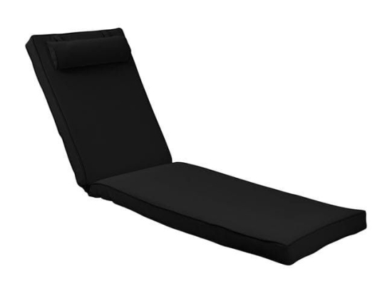 Μαξιλάρι Ξαπλώστρας Sifnos Black HM11236.05T 196(117+1+78)x58x8 εκ.