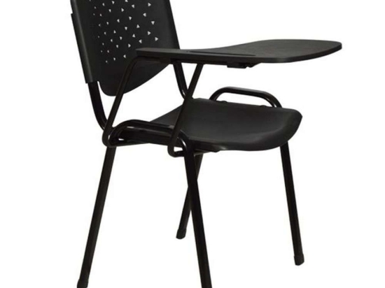 Καρέκλα Συνεδρίου HM1037 Με Θρανίο 52x55x77cm Plastic Black