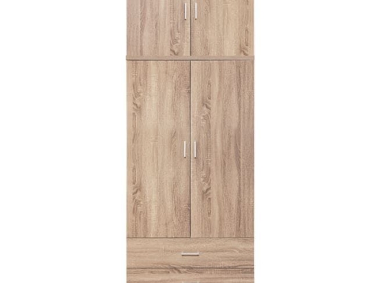Ντουλάπα Δίφυλλη Sonama 80Χ42Χ241εκ. HM11222.02 Δίφυλλη Μελαμίνη