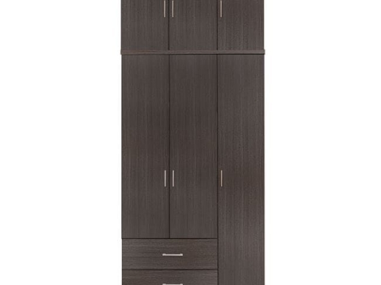Ντουλάπα Τρίφυλλη Zebrano 90Χ42Χ241εκ. HM11223.01 Τρίφυλλη Μελαμίνη