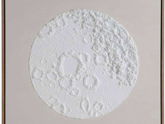 Πίνακας Καμβάς Minimalist Moon AH-AX73124 60x60cm Multi Andrea House Τετράγωνοι Ξύλο,Ύφασμα