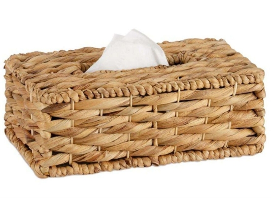 Κουτί Για Χαρτομάντηλα Water Hyacinth AH-BA22557 28x16x9,5cm Natural Andrea House Υδροϋάκινθος