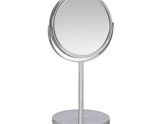 Καθρέπτης Επιτραπέζιος AH-BA23025 18,5x15x34,5cm Chrome Andrea House Μέταλλο,Γυαλί