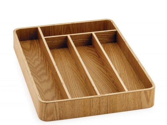 Θήκη Για Μαχαιροπίρουνα Ξύλινη AH-CC70013 37x26x5cm Natural Andrea House Ξύλο