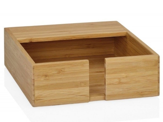 Χαρτοπετσετοθήκη Bamboo LBTAH-MS69235 17,5x17,5x5,5cm Natural Andrea House Bamboo