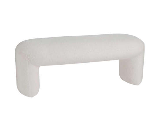 Παγκάκι Boucle AH-MU24214 110x45x40cm White
