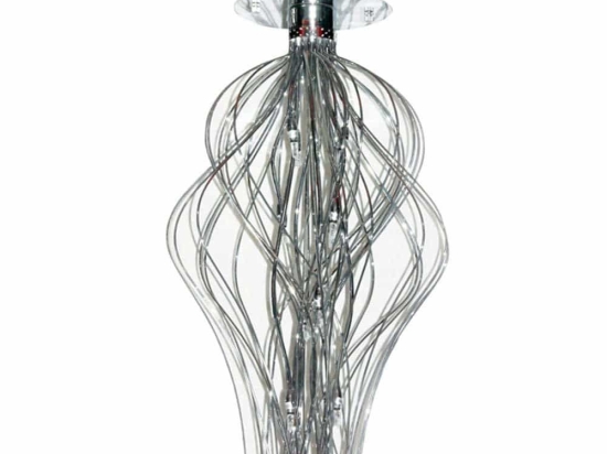 Φωτιστικό Οροφής - Πλαφονιέρα Akmon AKMON321710C Φ30x70cm 10xG4 20W Nickel Aca