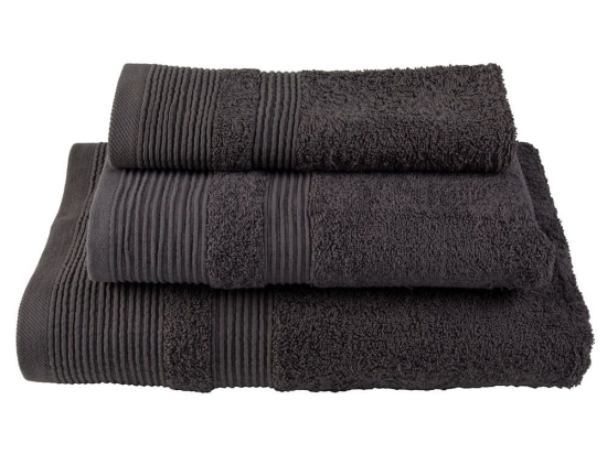 Πετσέτα 906 Dark Grey Astron Προσώπου 50x100cm 100% Βαμβάκι