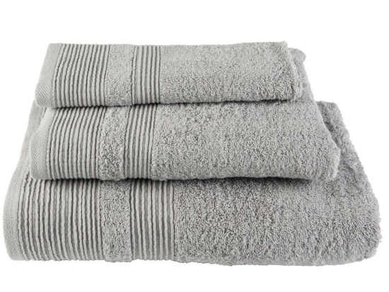 Πετσέτα 910 Light Grey Astron Σώματος 80x150cm 100% Βαμβάκι