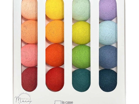 Γιρλάντα Με 16 Φωτάκια Rainbow CP06581 Led Φ7cm Multi Cousin Paul Πολυέστερ