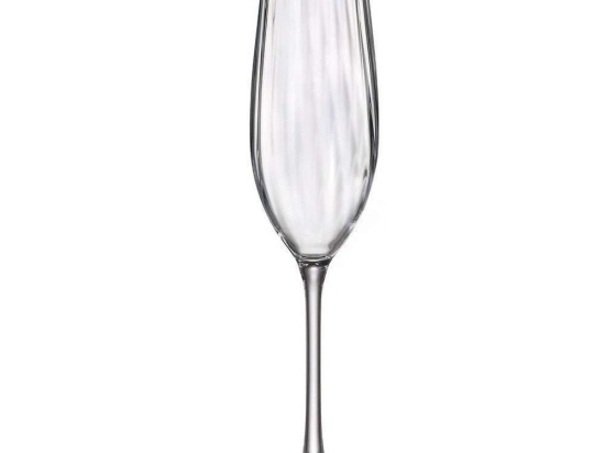 Ποτήρι Σαμπάνιας Κολωνάτο Flute CTB1SI81260 260ml Clear Από Κρύσταλλο Βοημίας Κρύσταλλο